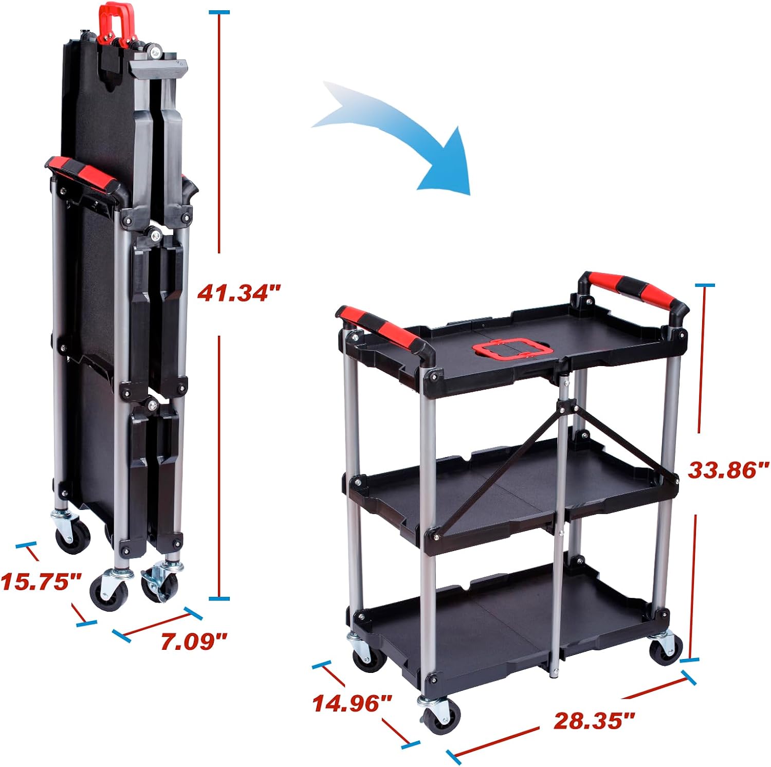 Carrito de Servicio Plegable d - Heavy Equipment Bucket reseña y precio